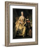 Jeanne-Antoinette Poisson, Marquise De Pompadour-Charles Von Steuben-Framed Art Print