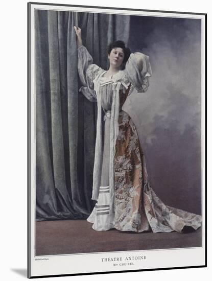 Jeanne Cheirel, French Actress-Paul Boyer-Mounted Giclee Print