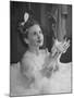 Jeanne Crain Taking Bubble Bath for Her Role in Movie Margie-Peter Stackpole-Mounted Premium Photographic Print