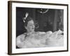 Jeanne Crain Taking Bubble Bath for Her Role in Movie Margie-Peter Stackpole-Framed Premium Photographic Print