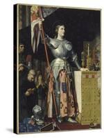 Jeanne d'Arc au sacre du roi Charles VII dans la cathédrale de Reims-Jean-Auguste-Dominique Ingres-Stretched Canvas