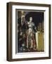 Jeanne d'Arc au sacre du roi Charles VII dans la cathédrale de Reims-Jean-Auguste-Dominique Ingres-Framed Premium Giclee Print