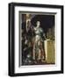 Jeanne d'Arc au sacre du roi Charles VII dans la cathédrale de Reims-Jean-Auguste-Dominique Ingres-Framed Premium Giclee Print