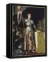 Jeanne d'Arc au sacre du roi Charles VII dans la cathédrale de Reims-Jean-Auguste-Dominique Ingres-Framed Stretched Canvas