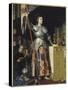Jeanne d'Arc au sacre du roi Charles VII dans la cathédrale de Reims-Jean-Auguste-Dominique Ingres-Stretched Canvas