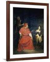 Jeanne D'Arc et le Cardinal de Winchester-Paul Delaroche-Framed Giclee Print