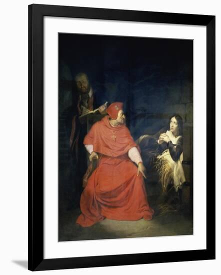 Jeanne D'Arc et le Cardinal de Winchester-Paul Delaroche-Framed Giclee Print