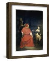 Jeanne D'Arc et le Cardinal de Winchester-Paul Delaroche-Framed Giclee Print