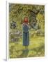 Jeanne D'Arc Hearing Her "Voices" While Minding Her Sheep at Domremy-Eleanor Fortescue Brickdale-Framed Art Print