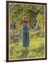 Jeanne D'Arc Hearing Her "Voices" While Minding Her Sheep at Domremy-Eleanor Fortescue Brickdale-Framed Art Print