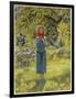 Jeanne D'Arc Hearing Her "Voices" While Minding Her Sheep at Domremy-Eleanor Fortescue Brickdale-Framed Art Print