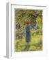 Jeanne D'Arc Hearing Her "Voices" While Minding Her Sheep at Domremy-Eleanor Fortescue Brickdale-Framed Art Print