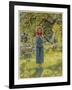 Jeanne D'Arc Hearing Her "Voices" While Minding Her Sheep at Domremy-Eleanor Fortescue Brickdale-Framed Art Print