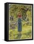 Jeanne D'Arc Hearing Her "Voices" While Minding Her Sheep at Domremy-Eleanor Fortescue Brickdale-Framed Stretched Canvas