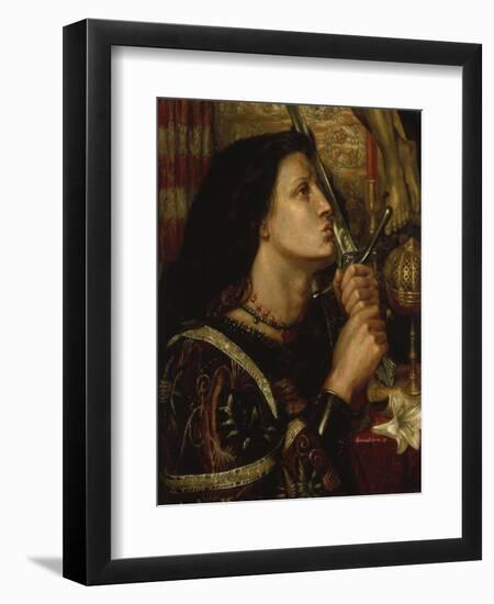 Jeanne D'Arc Kuesst Das Schwert Der Befreiung, 1863-Dante Gabriel Rossetti-Framed Giclee Print