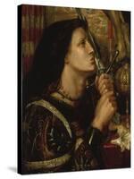Jeanne D'Arc Kuesst Das Schwert Der Befreiung, 1863-Dante Gabriel Rossetti-Stretched Canvas