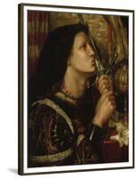 Jeanne D'Arc Kuesst Das Schwert Der Befreiung, 1863-Dante Gabriel Rossetti-Framed Premium Giclee Print