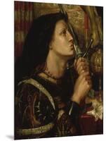 Jeanne D'Arc Kuesst Das Schwert Der Befreiung, 1863-Dante Gabriel Rossetti-Mounted Premium Giclee Print