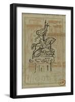 Jeanne d'Arc (projet de statue équestre)-Gustave Moreau-Framed Giclee Print