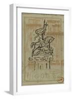 Jeanne d'Arc (projet de statue équestre)-Gustave Moreau-Framed Giclee Print