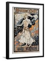 Jeanne D'Arc - Sarah Bernhardt Theater Poster-Eugene Grasset-Framed Giclee Print