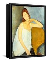 Jeanne Hébuterne (1898–1920), 1919-Amedeo Modigliani-Framed Stretched Canvas