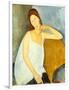 Jeanne Hébuterne (1898–1920), 1919-Amedeo Modigliani-Framed Giclee Print