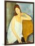 Jeanne Hébuterne (1898–1920), 1919-Amedeo Modigliani-Framed Giclee Print