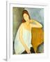 Jeanne Hébuterne (1898–1920), 1919-Amedeo Modigliani-Framed Giclee Print