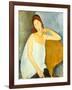 Jeanne Hébuterne (1898–1920), 1919-Amedeo Modigliani-Framed Giclee Print