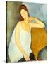 Jeanne Hébuterne (1898–1920), 1919-Amedeo Modigliani-Stretched Canvas