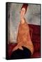Jeanne Hebuterne in a Yellow Jumper, 1918-19-Amedeo Modigliani-Framed Stretched Canvas