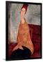 Jeanne Hebuterne in a Yellow Jumper, 1918-19-Amedeo Modigliani-Framed Giclee Print