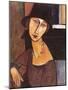 Jeanne Hebuterne Wearing a Hat, 1917-Amedeo Modigliani-Mounted Giclee Print
