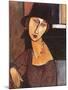 Jeanne Hebuterne Wearing a Hat, 1917-Amedeo Modigliani-Mounted Giclee Print