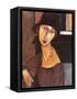 Jeanne Hebuterne Wearing a Hat, 1917-Amedeo Modigliani-Framed Stretched Canvas