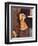 Jeanne Hebuterne Wearing a Hat, 1917-Amedeo Modigliani-Framed Premium Giclee Print