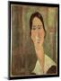 Jeanne Hebuterne with White Collar-Amedeo Modigliani-Mounted Giclee Print