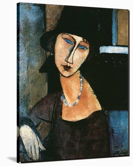 Jeanne Hebuterne-Amedeo Modigliani-Stretched Canvas