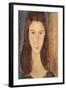 Jeanne Hebuterne-Amedeo Modigliani-Framed Art Print