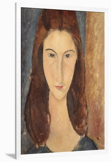 Jeanne Hebuterne-Amedeo Modigliani-Framed Art Print