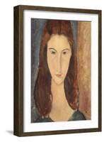 Jeanne Hebuterne-Amedeo Modigliani-Framed Art Print