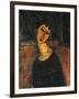 Jeanne Hebuterne-Amedeo Modigliani-Framed Giclee Print