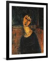 Jeanne Hebuterne-Amedeo Modigliani-Framed Giclee Print