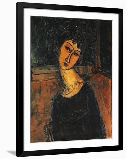 Jeanne Hebuterne-Amedeo Modigliani-Framed Giclee Print