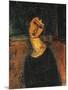 Jeanne Hebuterne-Amedeo Modigliani-Mounted Giclee Print