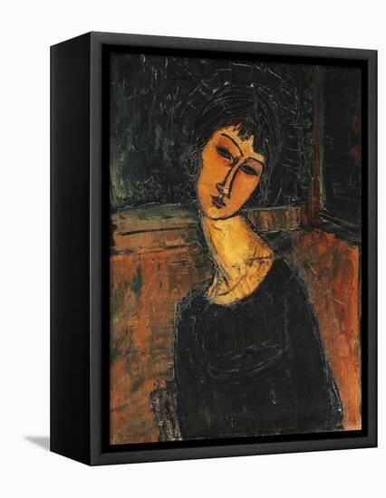 Jeanne Hebuterne-Amedeo Modigliani-Framed Stretched Canvas