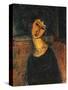 Jeanne Hebuterne-Amedeo Modigliani-Stretched Canvas