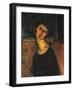 Jeanne Hebuterne-Amedeo Modigliani-Framed Giclee Print