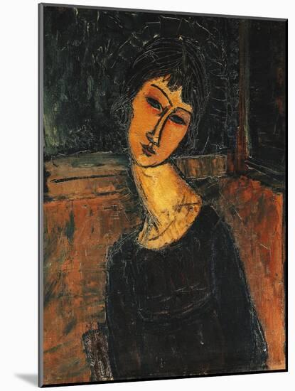 Jeanne Hebuterne-Amedeo Modigliani-Mounted Giclee Print
